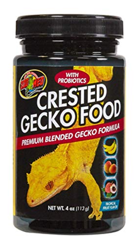 Zoo Med Crested Gecko Food - Tropical Fruit Flavor 4 oz (113 g) - Pack of 4