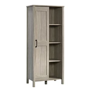 Sauder Miscellaneous Storage Sliding Door Cabinet, L: 27.09" x W: 15.39" x H: 62.99", Spring Maple Finish