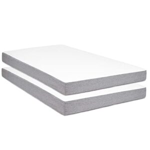 milliard 5 in. memory foam mattress twin – for bunk bed, daybed, trundle or folding bed replacement (2)