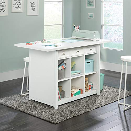 Sauder Craft Pro Series Work Table, White finish