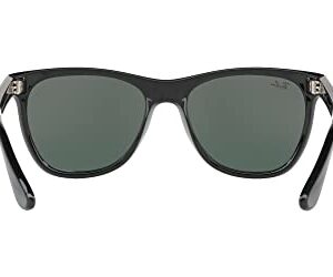 Ray-Ban RB4184 Square Sunglasses, Black/Green, 54 mm