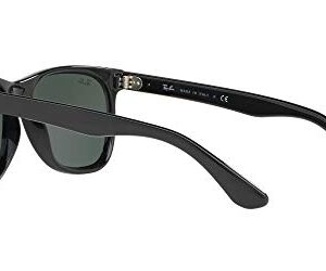 Ray-Ban RB4184 Square Sunglasses, Black/Green, 54 mm