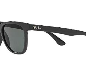 Ray-Ban RB4184 Square Sunglasses, Black/Green, 54 mm