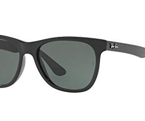 Ray-Ban RB4184 Square Sunglasses, Black/Green, 54 mm