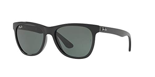 Ray-Ban RB4184 Square Sunglasses, Black/Green, 54 mm