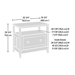 Sauder August Hill Lateral File, L: 19.53" x W: 32.28" x H: 29.25", Soft White Finish