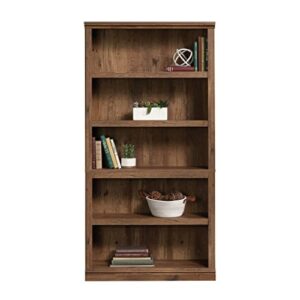 Sauder 5 Shelf Bookcase, Vintage Oak Finish