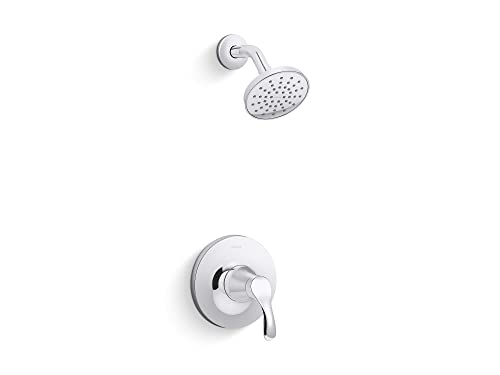 Kohler TS27392-4G-CP SIMPLICE Rite-Temp Pressure-Balancing 1.75 GPM Shower Faucet Trim Set, Polished Chrome