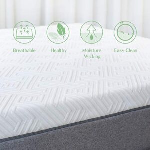 Novilla Twin Mattress, 10 inch Gel Memory Foam Twin Size Mattress for Cool Sleep & Pressure Relief, Medium Firm Mattresses, Bliss (NV0M801-10-T)