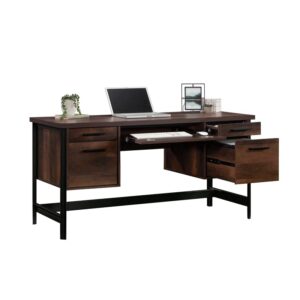 Sauder Briarbrook Engineered Wood and Metal Computer Desk in Barrel Oak