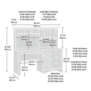 Sauder Harbor View Computer Desk, Curado Cherry Finish