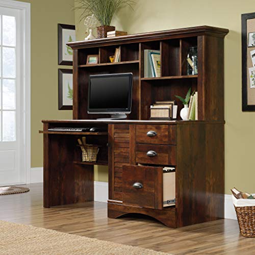 Sauder Harbor View Computer Desk, Curado Cherry Finish