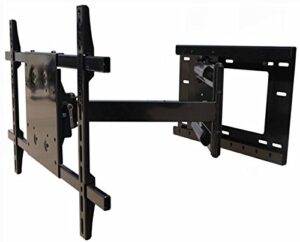 wall mount world – tv wall mount bracket with 40 inch extension 90 degree swivel left and right 15 degrees adjustable tilt fits 55 inch tvs with vesa 200x200mm 300x300mm 400x400mm hole patterns