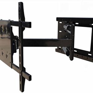 Wall Mount World - TV Wall Mount Bracket with 40 Inch Extension 90 Degree Swivel Left and Right 15 Degrees Adjustable Tilt fits 55 inch TVs with VESA 200x200mm 300x300mm 400x400mm Hole Patterns