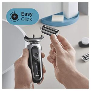 Braun Series 7 Electric Shaver Replacement Head, Easily Attach Your New Shaver Head, Compatible with New Generation Series 7 Shavers, 73S, Silver