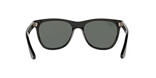 Ray-Ban RB4184 Square Sunglasses, Black/Polarized Green, 54 mm