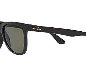 Ray-Ban RB4184 Square Sunglasses, Black/Polarized Green, 54 mm