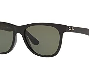 Ray-Ban RB4184 Square Sunglasses, Black/Polarized Green, 54 mm