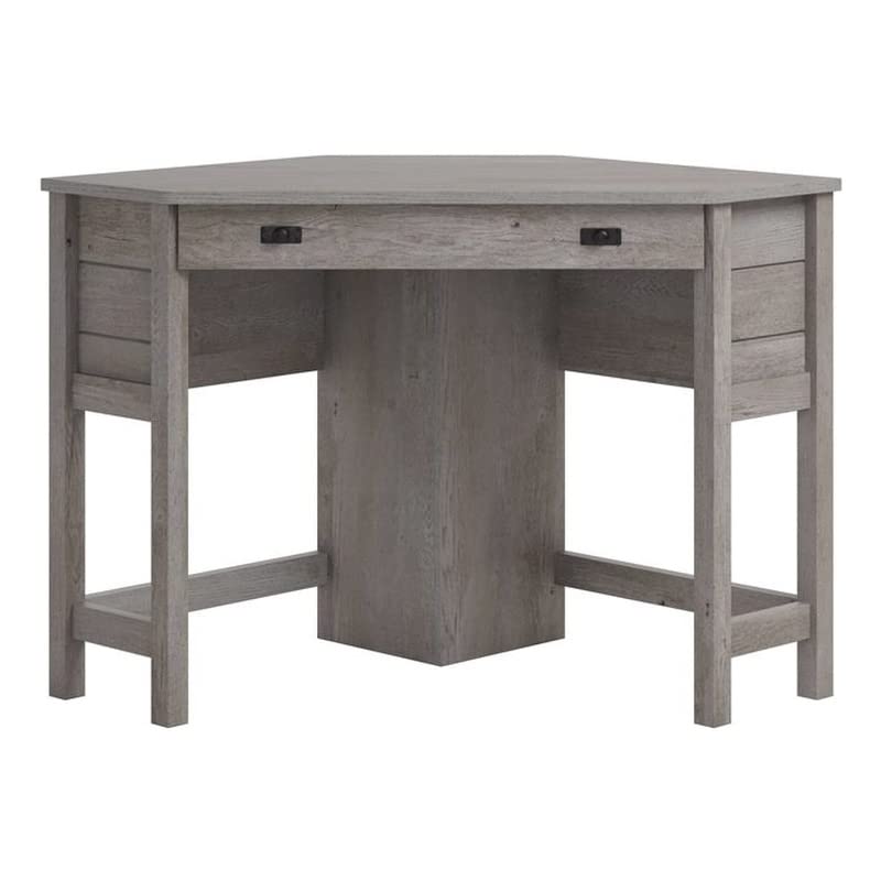 Sauder Cottage Road Coastal Engineered Wood Corner Desk in Mystic Oak