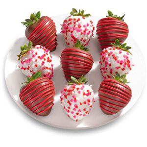 9 love bites chocolate covered strawberries (fun size)