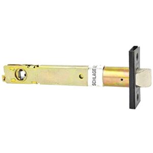 schlage 16126613 schlage 16-126 5 inch replacement deadlatch with 1 x 2 1/4 inch square corner faceplate for f/fa series lever and knob sets
