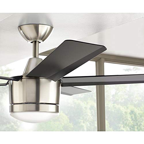 Home Decorators Collection SW1422BN Merwry 52 in. LED Brushed Nickel Ceiling Fan