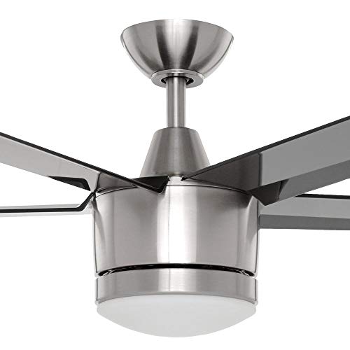 Home Decorators Collection SW1422BN Merwry 52 in. LED Brushed Nickel Ceiling Fan