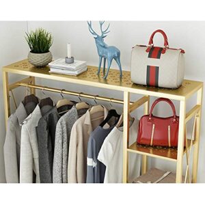 XI FA Clothing Display Rack Stand - Vintage Coat Stand- Clothes Hat Rack Shelf Shoe Marble Iron Coat Rack Home Umbrella Stand Clothes Hangers can Keep Your Clothes and Articles Tidy and Easy to take