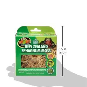 Zoo Med Laboratories New Zealand Sphagnum Moss, 240 Cubic Inch (3 Packages with 80 Cubic Inches Each)