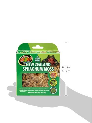 Zoo Med Laboratories New Zealand Sphagnum Moss, 240 Cubic Inch (3 Packages with 80 Cubic Inches Each)