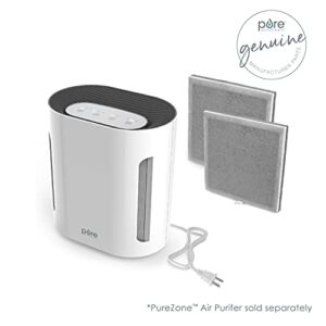 Pure Enrichment Genuine 3-in-1 True HEPA Replacement Filter for the PureZone Air Purifier - 2 Pack (PEAIRPLG)