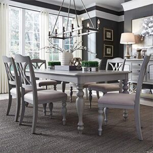 Liberty Furniture Summer House Light Gray 7 Piece Rectangular Table Set