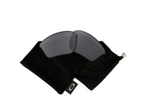 oakley original half jacket 2.0 xl oo9154 replacement lenses for men for women+bundle microfiber cloth bag (shiny black iridium)