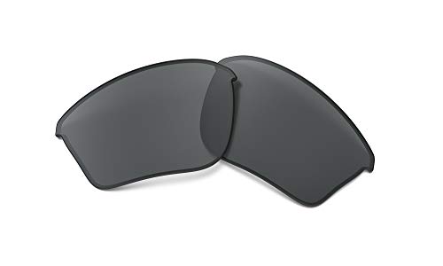 Oakley Original Half Jacket 2.0 XL OO9154 Replacement Lenses For Men For Women+BUNDLE Microfiber Cloth Bag (Shiny Black Iridium)