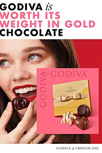 Godiva Chocolatier Assorted Chocolate Gold Gift Box, Pink Ribbon, Gourmet Chocolate, Gourmet Chocolates, Gifts for Her, Gifts for Women, 19 pc., Gift Set 1