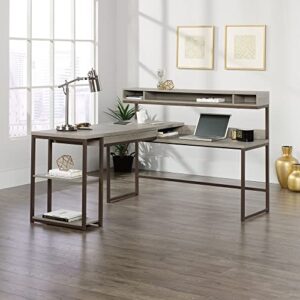 Sauder® Manhattan Gate 61"W L-Shape Computer Desk With Wireless Charger, Mystic Oak