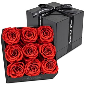 immortal fleur preserved roses in a box | real preserved flowers | unique real roses for delivery prime | forever roses box | fresh flowers for delivery prime next day | mom birthday gifts from daughter | sympathy flowers for delivery prime birthday