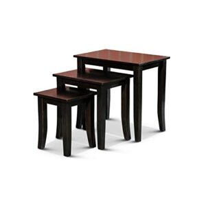 dty avon 3-piece nesting tables indoor living furniture collection – espresso