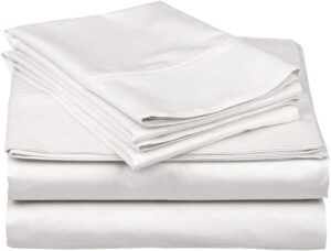 pottery barn | pure 800 thread count | 100% egyptian cotton sheet set | queen(60″ x 80″) white |comfy&cozy set 8″-14″(inch) deep pockets with elastic bounded 4 piece set | oeko-tex standard