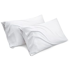 pottery barn 100% egyptian cotton 1200 thread count ultra soft pillow case set – durable and silky soft (queen size pillowcase) (white)