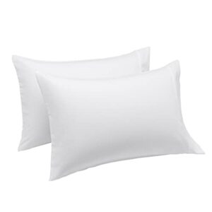 Pottery Barn 100% Egyptian Cotton 1200 Thread Count Ultra Soft Pillow Case Set - Durable and Silky Soft (Queen Size Pillowcase) (White)
