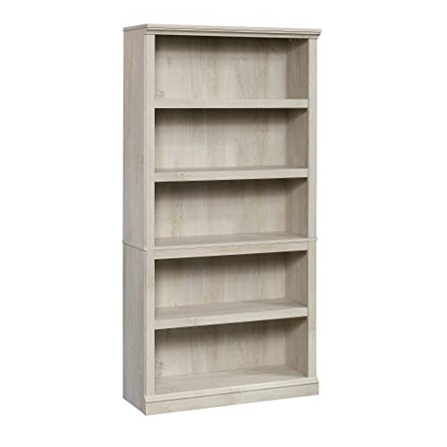 Sauder Select Collection 5-Shelf Bookcase, Chalked Chestnut Finish & Edge Water Lateral File, Chalked Chestnut Finish