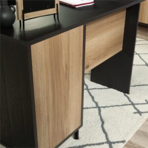 Sauder Acadia Way Modern L-Shaped Desk in Raven Oak, Raven Oak Finish