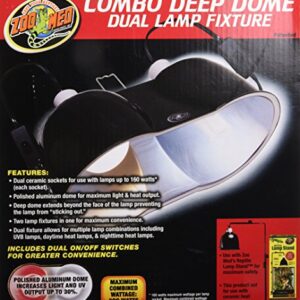 Zoo Med Combo Deep Dome Dual Lamp Fixture