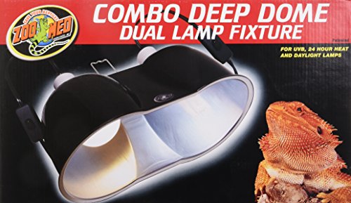 Zoo Med Combo Deep Dome Dual Lamp Fixture