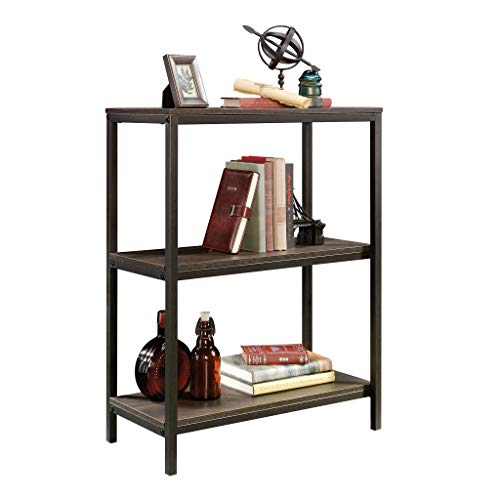 Sauder,3 shelves North Avenue Bookcase, Smoked Oak finish