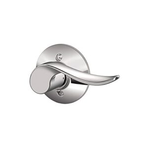 schlage sacramento right handed lever non-turning lock, bright chrome (f170 sac 625 rh)