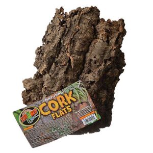 zoo med cork bark flat for terrarium size: large (2′ h x 10′ w x 12″ l)