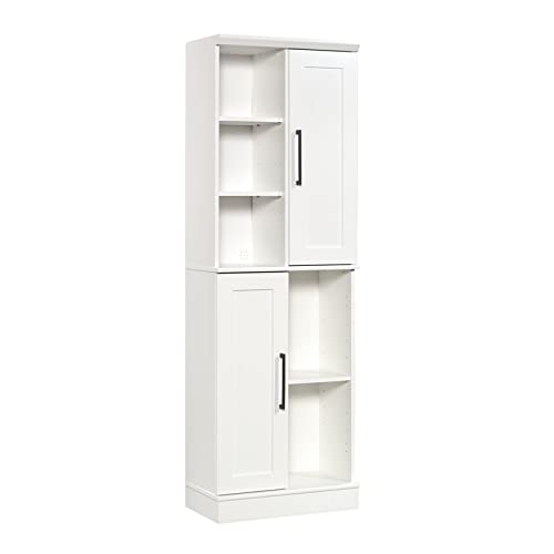 Sauder HomePlus 2-Door Storage Cabinet in Soft White, Soft White Finish