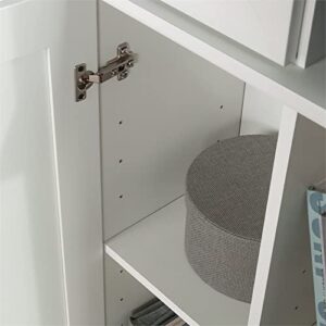 Sauder HomePlus 2-Door Storage Cabinet in Soft White, Soft White Finish